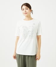 NGKHC06190 GIANNI LO GIUDICE(ジャンニ ロ ジュディチェ) [接触冷感・洗える・日本製]クールローレルスカイコット刺繍カットソー ホワイト