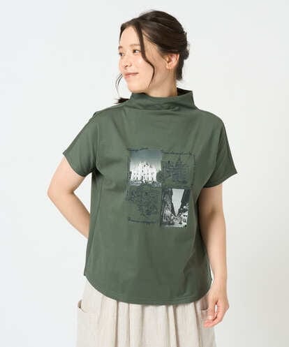 NGKHD01150 GIANNI LO GIUDICE [洗える]天竺フォトプリントTシャツ