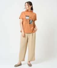 NGKHD01150 GIANNI LO GIUDICE(ジャンニ ロ ジュディチェ) [洗える]天竺フォトプリントTシャツ カーキ