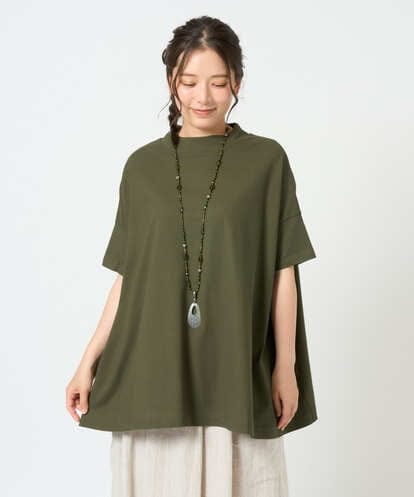 NGKHF27170 GIANNI LO GIUDICE [洗える・日本製]クールローレルスカイコットドルマンTシャツ