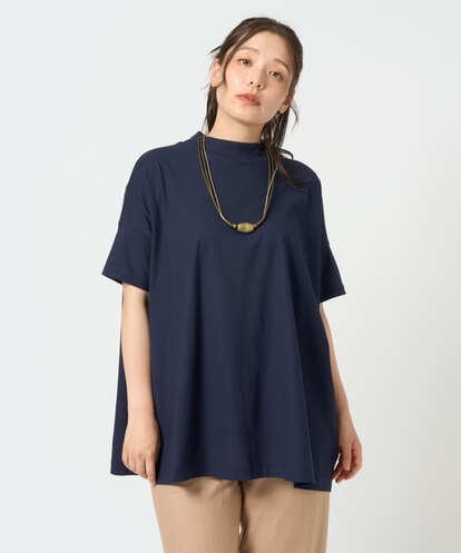 NGKHF27170 GIANNI LO GIUDICE [洗える・日本製]クールローレルスカイコットドルマンTシャツ