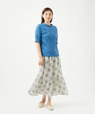 NGKJB11160 GIANNI LO GIUDICE(ジャンニ ロ ジュディチェ) [洗える・日本製]キャッチワッシャーカットソー ブルー