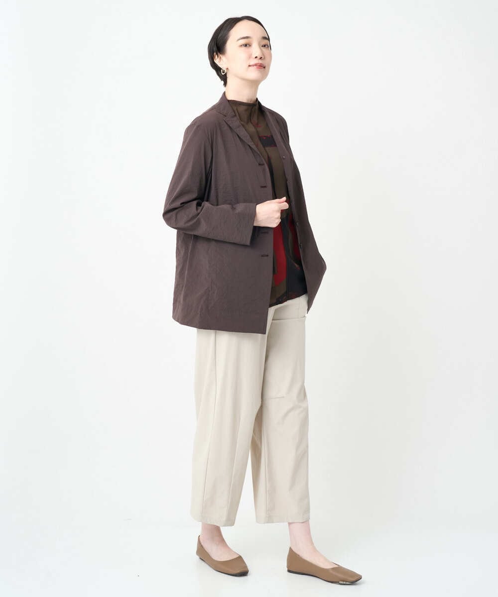 NGKJB21290 GIANNI LO GIUDICE(ジャンニ ロ ジュディチェ) [洗える・日本製]サモーラチュールビッグサークルチュニック レッド