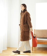 NGLAE22270 GIANNI LO GIUDICE(ジャンニ ロ ジュディチェ) [洗える・日本製]レーヨン混ストレッチストライプパンツ ライトグレー