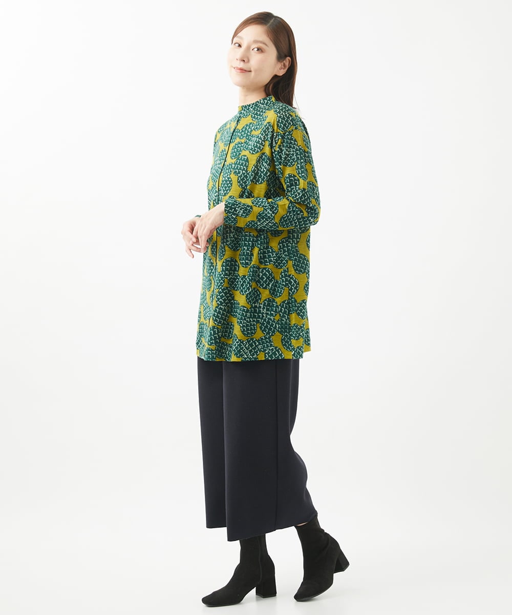 NGLEA20170 GIANNI LO GIUDICE(ジャンニ ロ ジュディチェ) [洗える・日本製]ニードルストレッチパンツ ダークネイビー