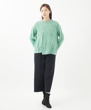 NGLEA20170 GIANNI LO GIUDICE(ジャンニ ロ ジュディチェ) [洗える・日本製]ニードルストレッチパンツ ダークネイビー