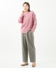 NGLEC26200 GIANNI LO GIUDICE(ジャンニ ロ ジュディチェ) [日本製]ウールパワーストレッチパンツ ブラウン
