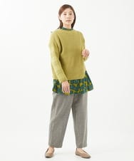 NGLEC26200 GIANNI LO GIUDICE(ジャンニ ロ ジュディチェ) [日本製]ウールパワーストレッチパンツ ブラウン