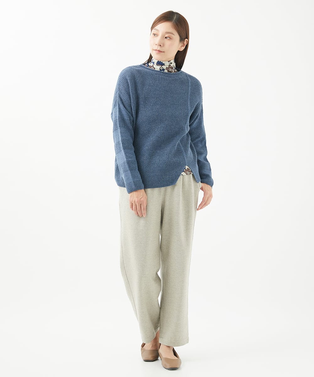 NGLEC26200 GIANNI LO GIUDICE(ジャンニ ロ ジュディチェ) [日本製]ウールパワーストレッチパンツ ライトグレー