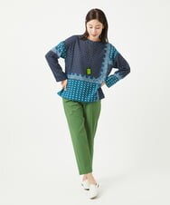 NGLGA27230 GIANNI LO GIUDICE(ジャンニ ロ ジュディチェ) [洗える・日本製]シェルタリングドライトリコットパンツ グリーン