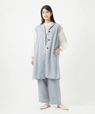 NGLGA30250 GIANNI LO GIUDICE(ジャンニ ロ ジュディチェ) [洗える]コットンナイロンカノコ編みパンツ ライトグレー