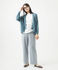 NGLGA30250 GIANNI LO GIUDICE(ジャンニ ロ ジュディチェ) [洗える]コットンナイロンカノコ編みパンツ ライトグレー