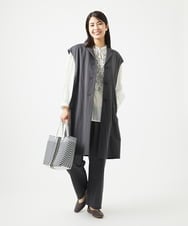 NGLGA30250 GIANNI LO GIUDICE(ジャンニ ロ ジュディチェ) [洗える]コットンナイロンカノコ編みパンツ ダークグレー