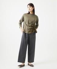 NGLGA30250 GIANNI LO GIUDICE(ジャンニ ロ ジュディチェ) [洗える]コットンナイロンカノコ編みパンツ ダークグレー
