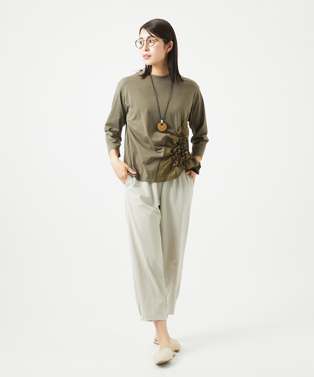 NGLGA33230 GIANNI LO GIUDICE(ジャンニ ロ ジュディチェ) [洗える・日本製]ドライフィットパンツ ベージュ