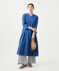 NGLGA42250 GIANNI LO GIUDICE(ジャンニ ロ ジュディチェ) [洗える・リバーシブル]ポリエステルレーヨンプレーンウェーブパンツ ネイビー/ライトグレー