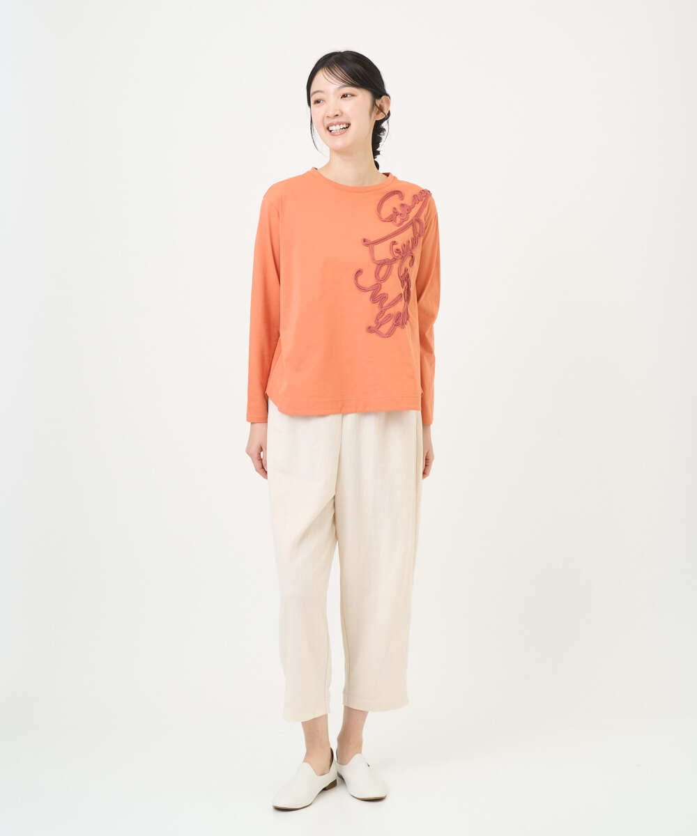 NGLGF39180 GIANNI LO GIUDICE(ジャンニ ロ ジュディチェ) [洗える・日本製]ナチュラルスムースパンツ グリーン