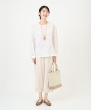 NGLGF39180 GIANNI LO GIUDICE(ジャンニ ロ ジュディチェ) [洗える・日本製]ナチュラルスムースパンツ グリーン