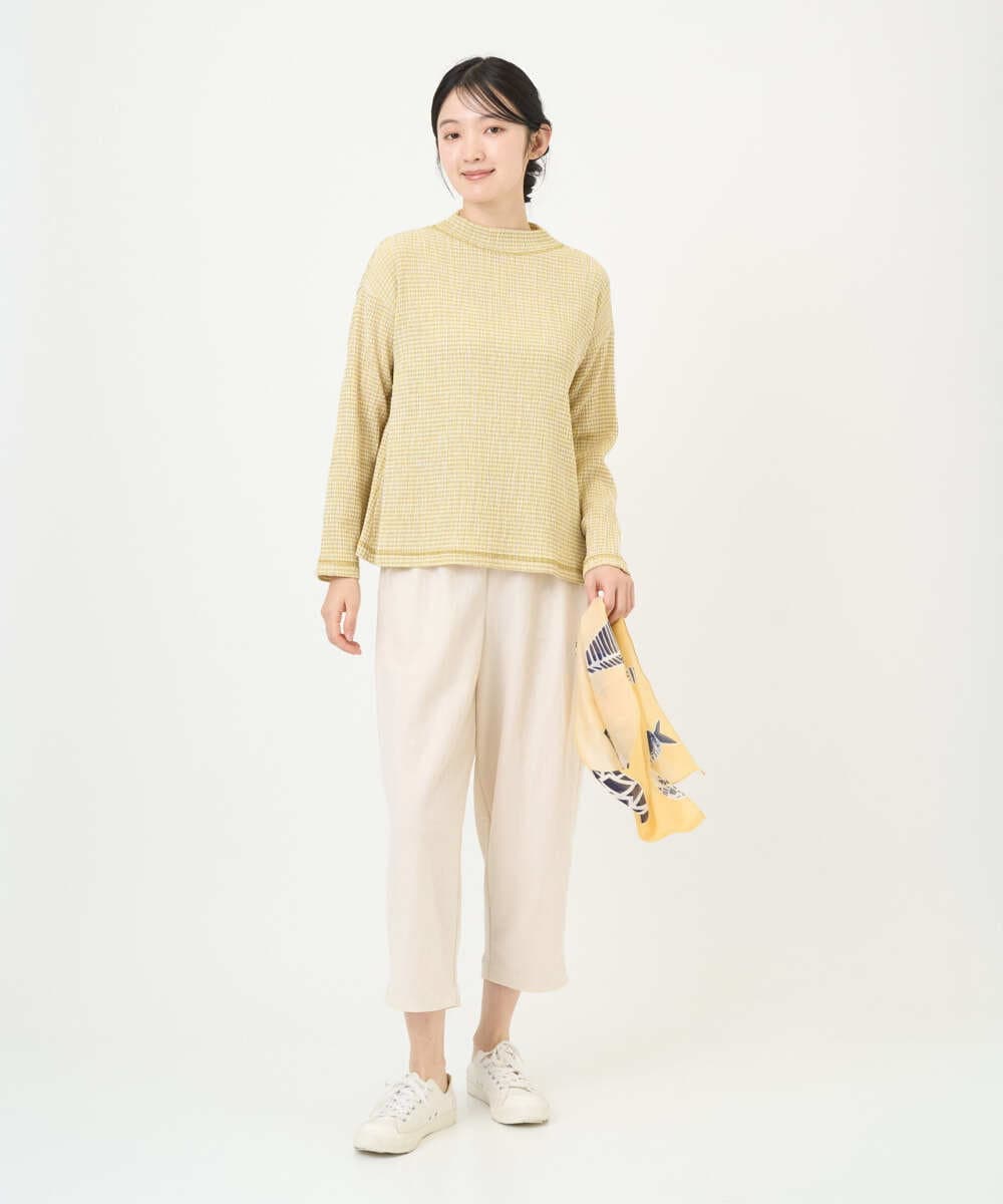 NGLGF39180 GIANNI LO GIUDICE(ジャンニ ロ ジュディチェ) [洗える・日本製]ナチュラルスムースパンツ グリーン