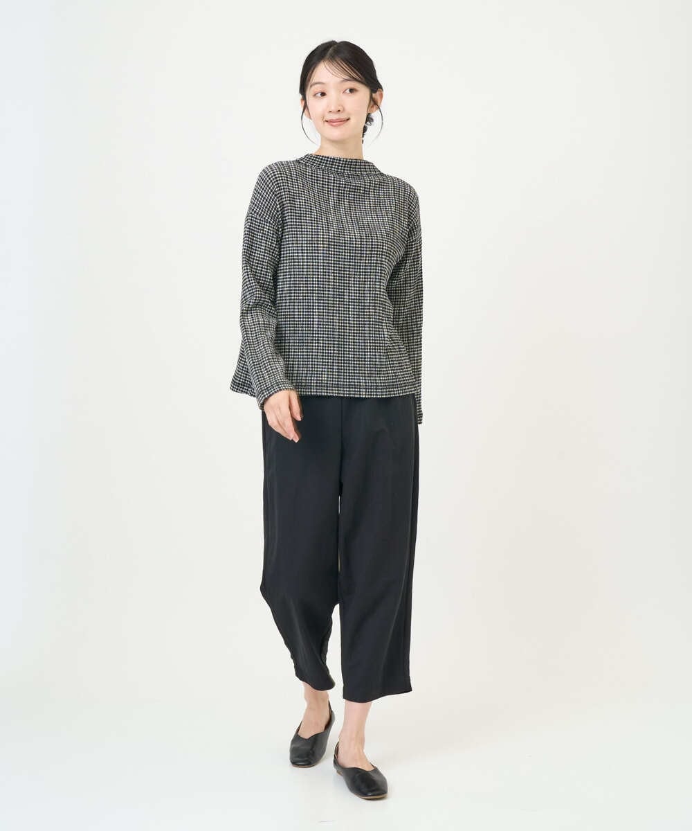 NGLGF39180 GIANNI LO GIUDICE(ジャンニ ロ ジュディチェ) [洗える・日本製]ナチュラルスムースパンツ グリーン