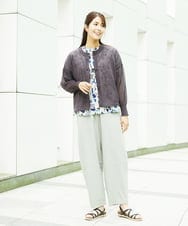 NGLHC13230 GIANNI LO GIUDICE(ジャンニ ロ ジュディチェ) [洗える]レーヨンコットンコクーンシルエットパンツ ライトモスグリーン