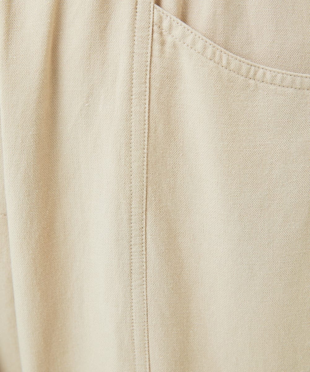 NGLHC13230 GIANNI LO GIUDICE(ジャンニ ロ ジュディチェ) [洗える]レーヨンコットンコクーンシルエットパンツ ベージュ