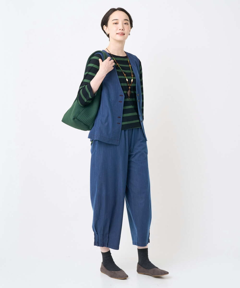 NGLJB21250 GIANNI LO GIUDICE(ジャンニ ロ ジュディチェ) [洗える]ビヨンドデニムパンツ ネイビー