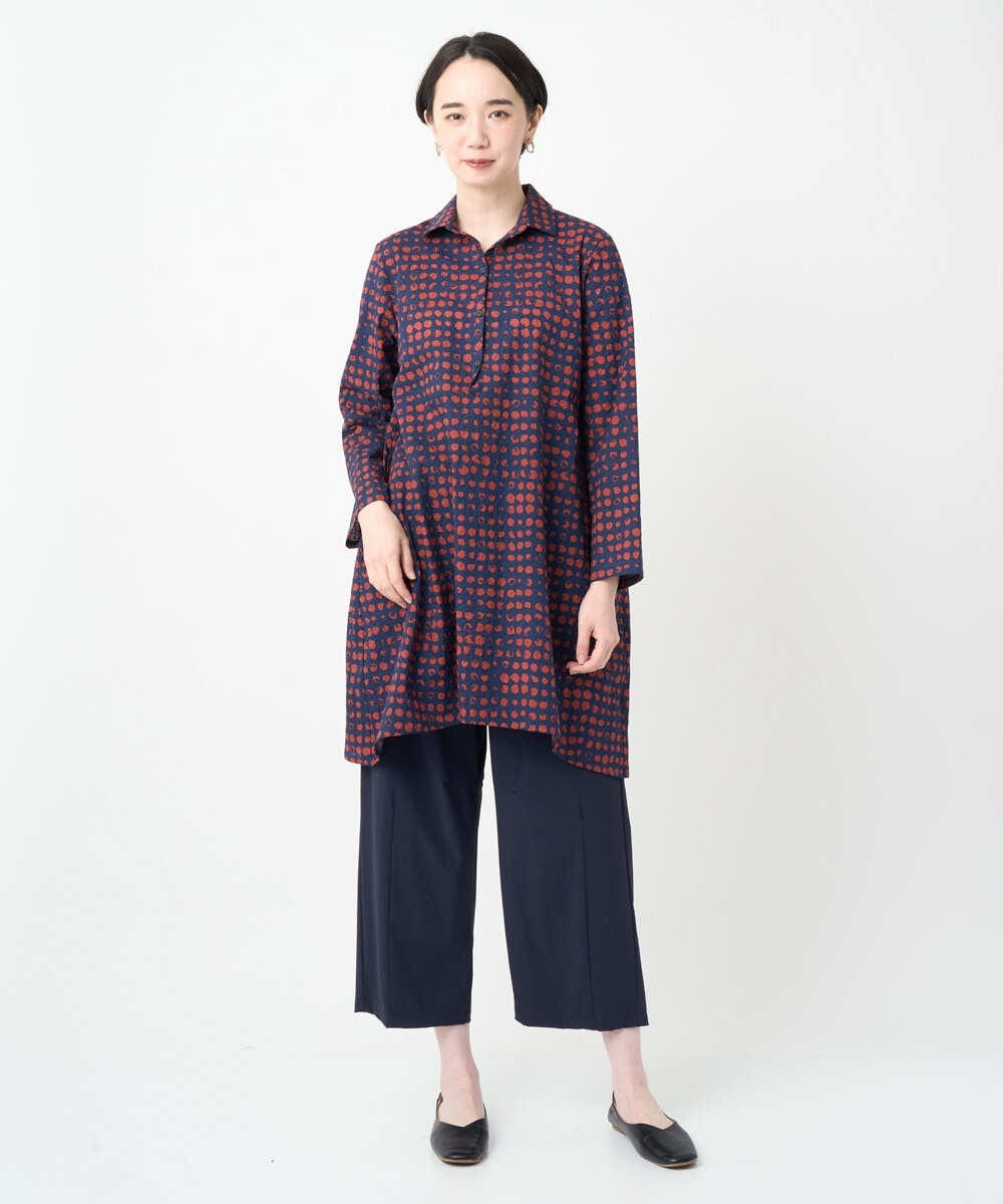 NGLJB25200 GIANNI LO GIUDICE(ジャンニ ロ ジュディチェ) [洗える・日本製]ナイロンライトクロスストレッチパンツ ネイビー