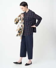 NGLJB25200 GIANNI LO GIUDICE(ジャンニ ロ ジュディチェ) [洗える・日本製]ナイロンライトクロスストレッチパンツ ネイビー