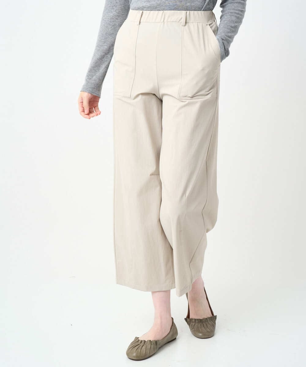 NGLJB25200 GIANNI LO GIUDICE(ジャンニ ロ ジュディチェ) [洗える・日本製]ナイロンライトクロスストレッチパンツ ベージュ