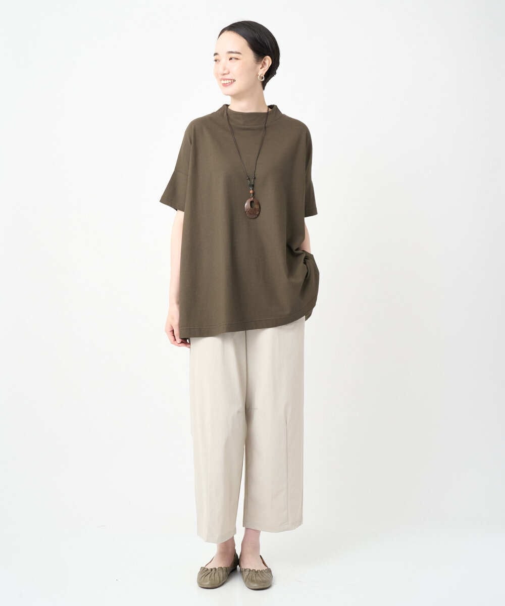NGLJB25200 GIANNI LO GIUDICE(ジャンニ ロ ジュディチェ) [洗える・日本製]ナイロンライトクロスストレッチパンツ ベージュ
