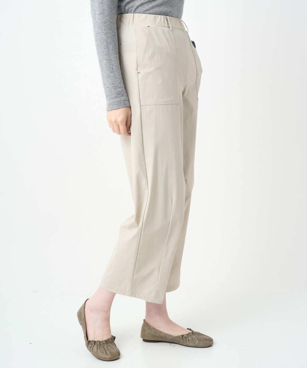 NGLJB25200 GIANNI LO GIUDICE(ジャンニ ロ ジュディチェ) [洗える・日本製]ナイロンライトクロスストレッチパンツ ベージュ
