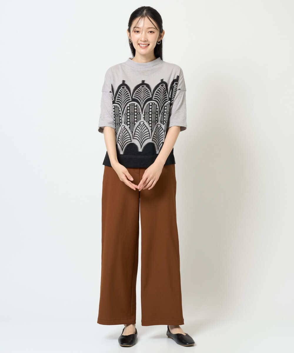 NGLJD11250 GIANNI LO GIUDICE(ジャンニ ロ ジュディチェ) [洗える]フルダルエアウォッシュパンツ ブラウン