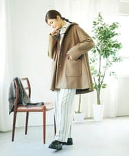 NGPAE20360 GIANNI LO GIUDICE(ジャンニ ロ ジュディチェ) [洗える]コットンスラブインレーチュニックカットソー ベージュ