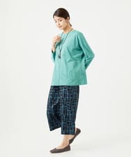 NGPGA52260 GIANNI LO GIUDICE(ジャンニ ロ ジュディチェ) [洗える]アンチスウェットステッチ刺繍チュニックカットソー ライトグリーン