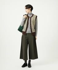 NGSAD01330 GIANNI LO GIUDICE(ジャンニ ロ ジュディチェ) [洗える]IMPラメファーニットベスト ベージュ
