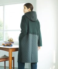 NGSAE11450 GIANNI LO GIUDICE(ジャンニ ロ ジュディチェ) [洗える]キルトドッキングニットコーディガン カーキ