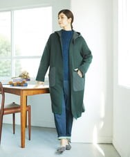 NGSAE11450 GIANNI LO GIUDICE(ジャンニ ロ ジュディチェ) [洗える]キルトドッキングニットコーディガン カーキ