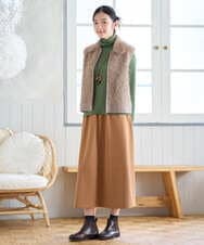 NGSAH36290 GIANNI LO GIUDICE(ジャンニ ロ ジュディチェ) アルパカファーベスト ベージュ