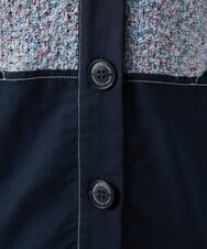 NGSEF12390 GIANNI LO GIUDICE(ジャンニ ロ ジュディチェ) [洗える]綿麻ニットジャケット ブルー