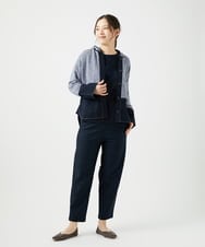 NGSEF12390 GIANNI LO GIUDICE(ジャンニ ロ ジュディチェ) [洗える]綿麻ニットジャケット ブルー