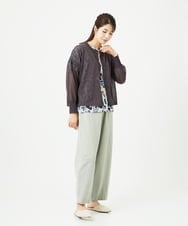NGSHB30230 GIANNI LO GIUDICE(ジャンニ ロ ジュディチェ) [洗える]ペーパーヤーンニットカーディガン ブラウン