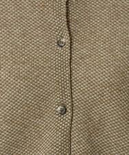 NGSHE60250 GIANNI LO GIUDICE(ジャンニ ロ ジュディチェ) [洗える]メランジジャガードカーディガン カーキ