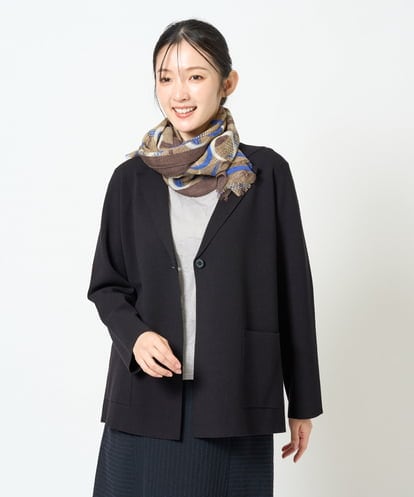 NGSJD11390 GIANNI LO GIUDICE [洗える]ヴィスコースナイロンミラノテーラージャケット