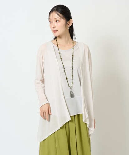 NGTHD01160 GIANNI LO GIUDICE [洗える・日本製]強撚天竺カーディガン