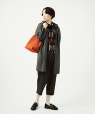 NGUAF01390 GIANNI LO GIUDICE(ジャンニ ロ ジュディチェ) [洗える]マイクロストライプストレッチコート カーキ