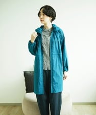 NGUAF01390 GIANNI LO GIUDICE(ジャンニ ロ ジュディチェ) [洗える]マイクロストライプストレッチコート ブルー