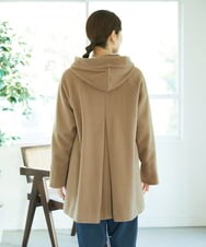 NGVAE32590 GIANNI LO GIUDICE(ジャンニ ロ ジュディチェ) ウールモッサフーディーコート ベージュ