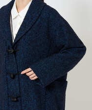 NGVAH45690 GIANNI LO GIUDICE(ジャンニ ロ ジュディチェ) [日本製]シャンブレーネップループツイードコート ネイビー