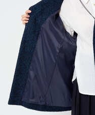 NGVAH45690 GIANNI LO GIUDICE(ジャンニ ロ ジュディチェ) [日本製]シャンブレーネップループツイードコート ネイビー